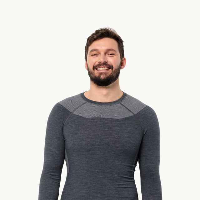 SEAMLESS WOOL L/S M